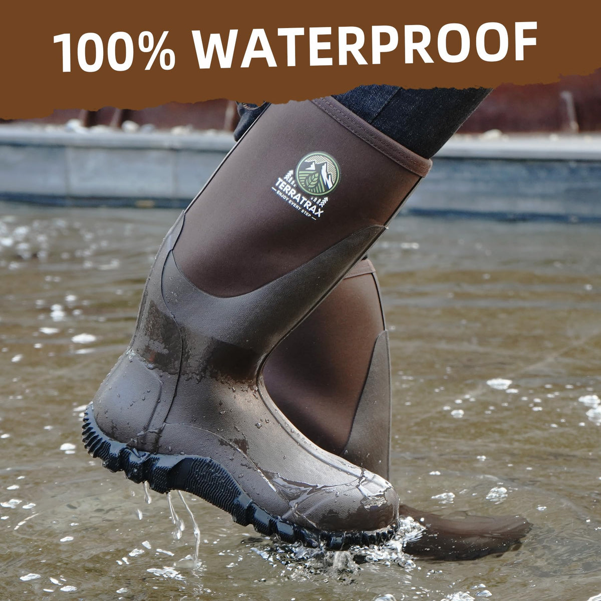 Men's Waterproof 6mm Neoprene Rubber Boots E887111