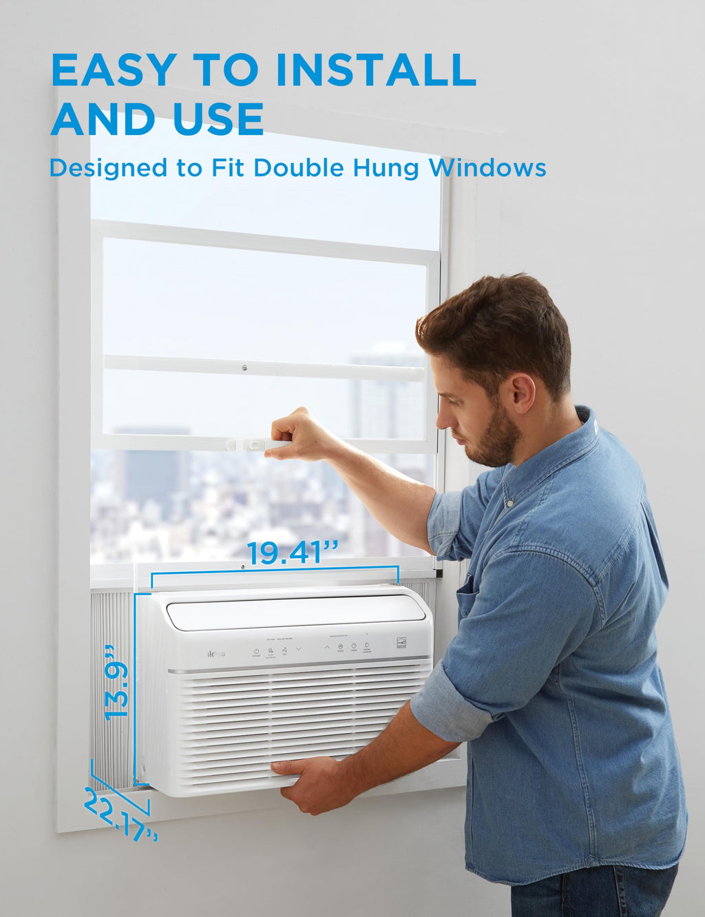 12,000 BTU Smart Inverter Air Conditioner with Heat and Dehumidifier U780076