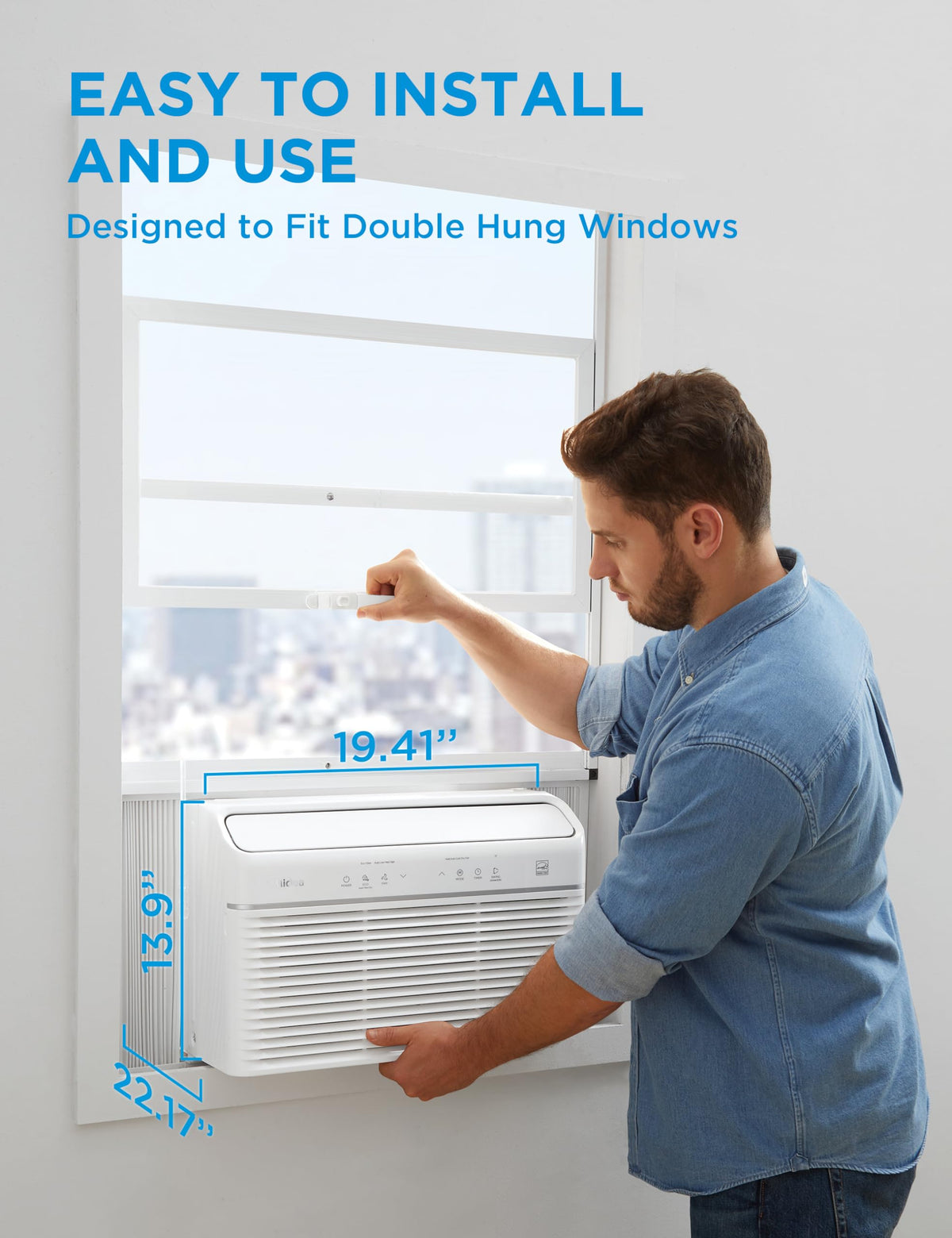 12,000 BTU Smart Inverter Air Conditioner with Heat and Dehumidifier U780076
