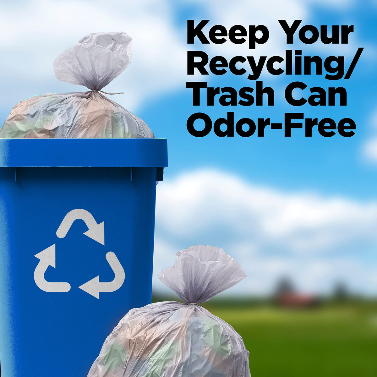 42 Gallon Clear Trash Bags 50 Count 3 Mil B841573