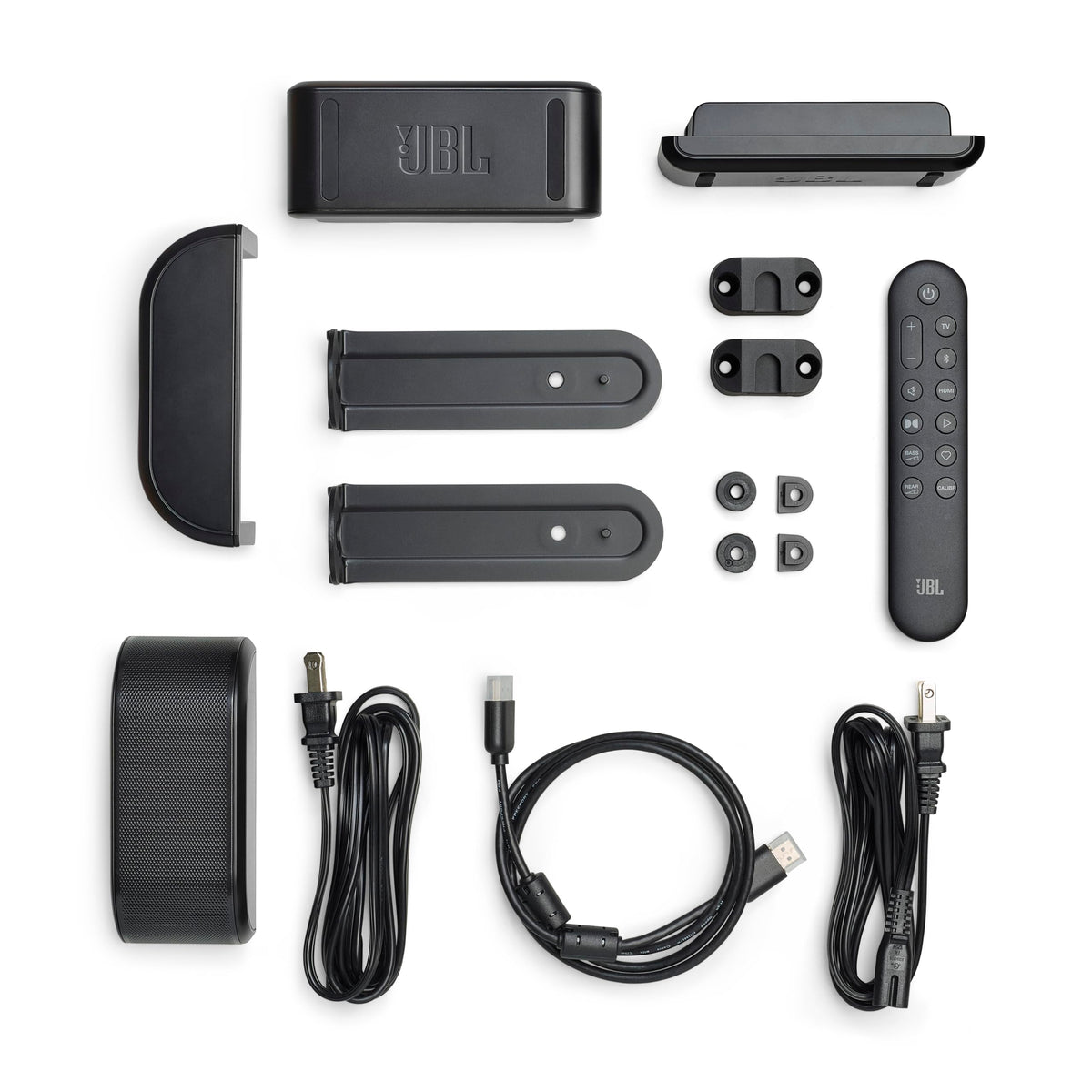 Black Dolby Atmos Soundbar with Detachable Speakers P255