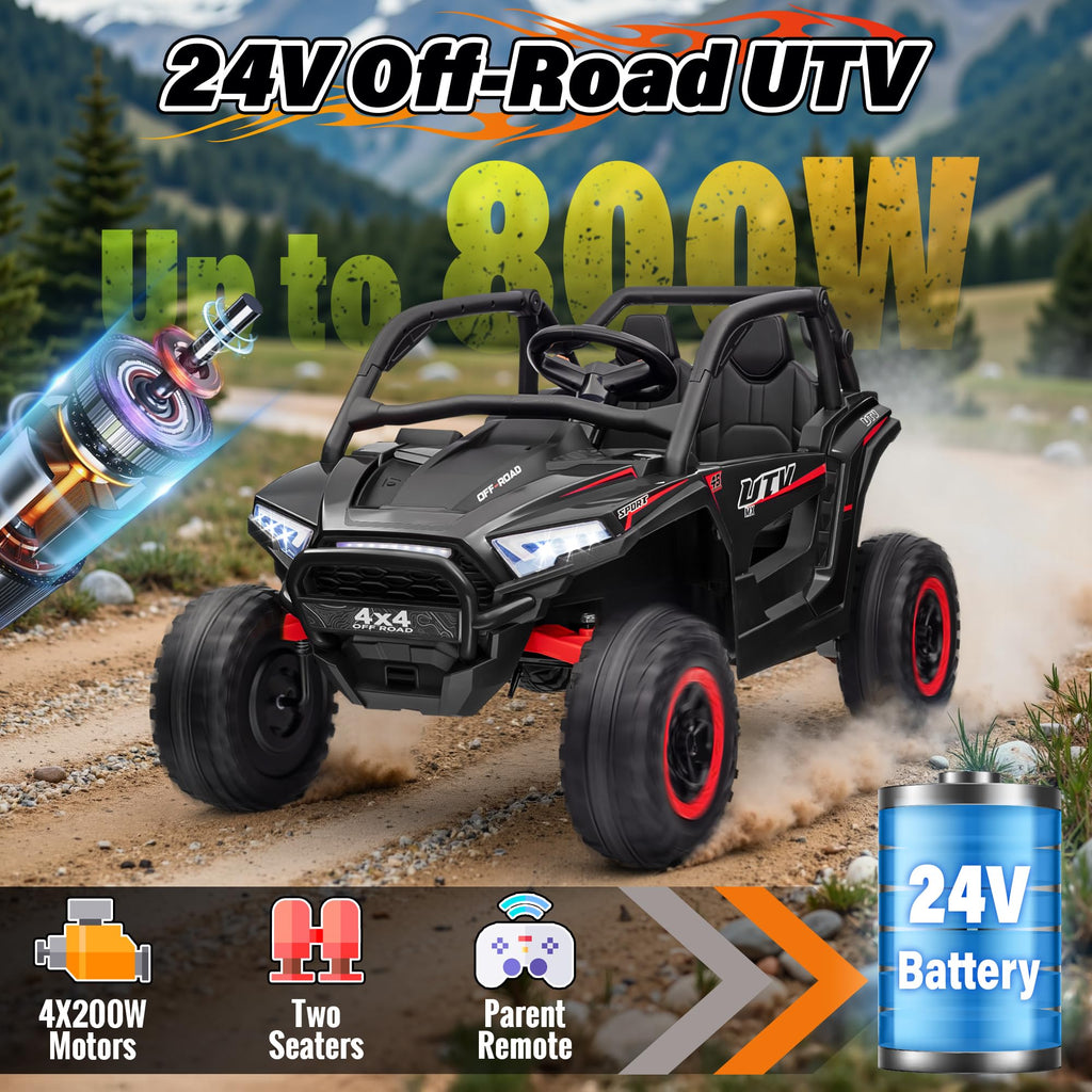 24V 2 Seater Off-Road UTV Ride on Car with Remote Control J855576