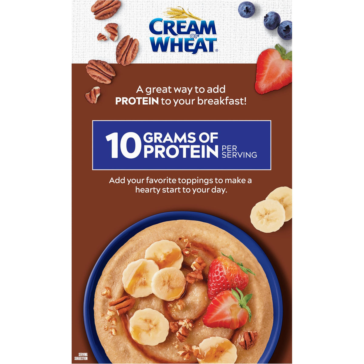 Instant High Protein Hot Cereal, Maple Brown Sugar, 12 Packets G39404