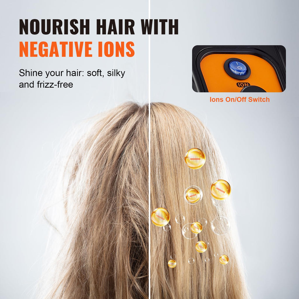 1875W Ionic Hooded Hair Dryer with Timer X742