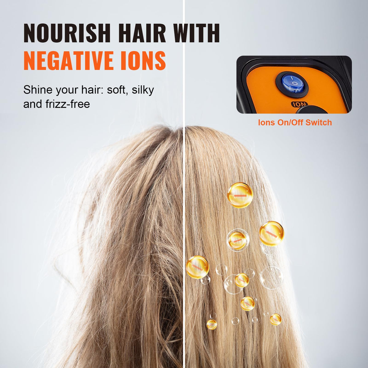 1875W Ionic Hooded Hair Dryer with Timer X742