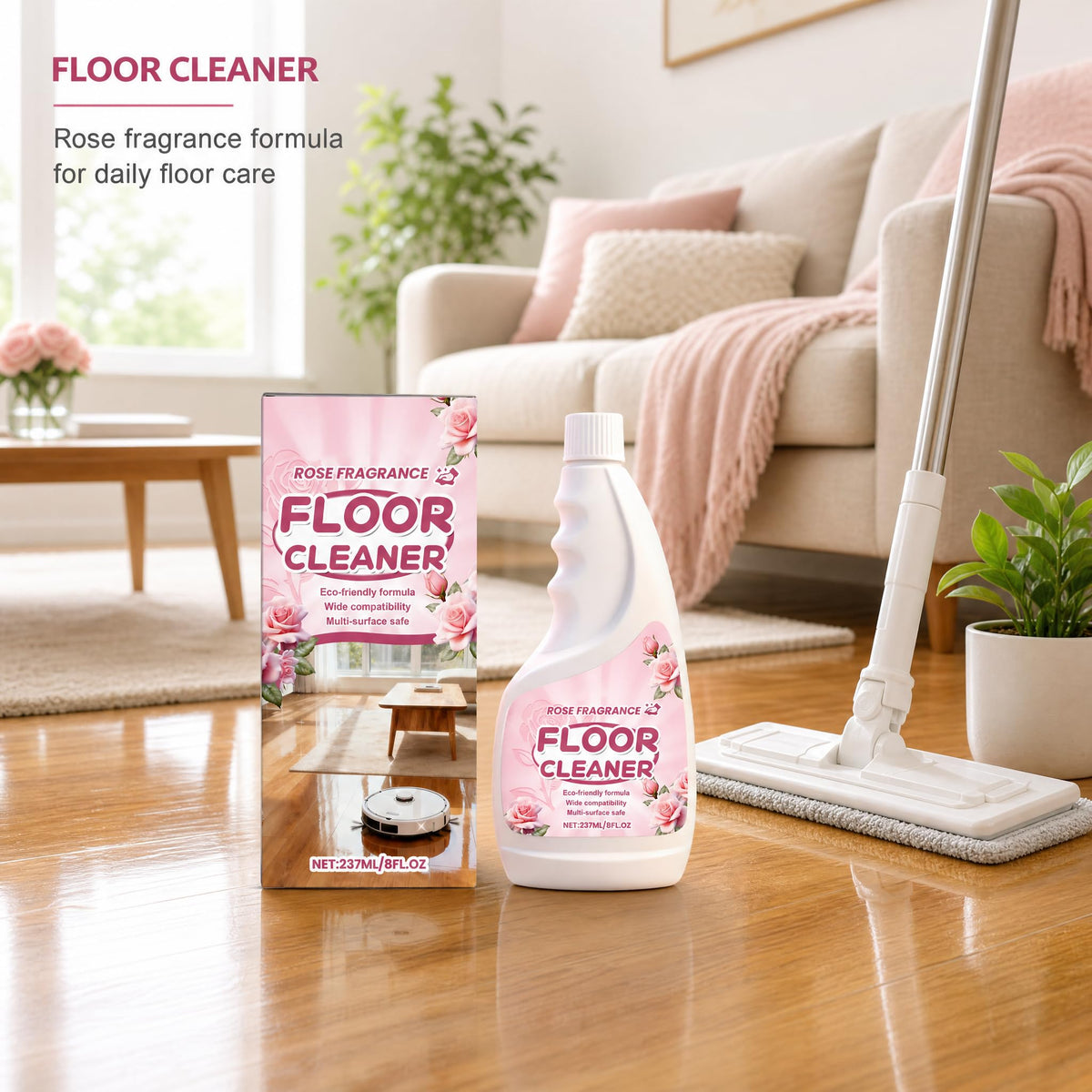 Rose Scent Floor Cleaner 8 fl.oz A24916