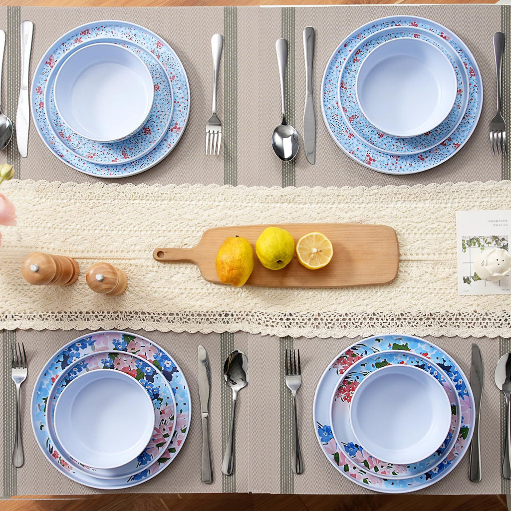 12 Pcs Melamine Dinnerware Set for 4 F543020