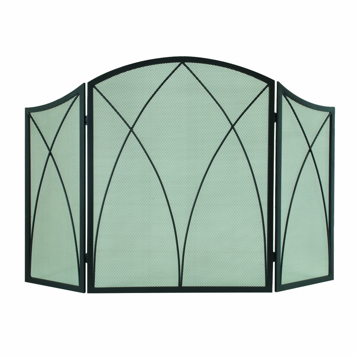 Arched 3-Panel Fireplace Screen T1966