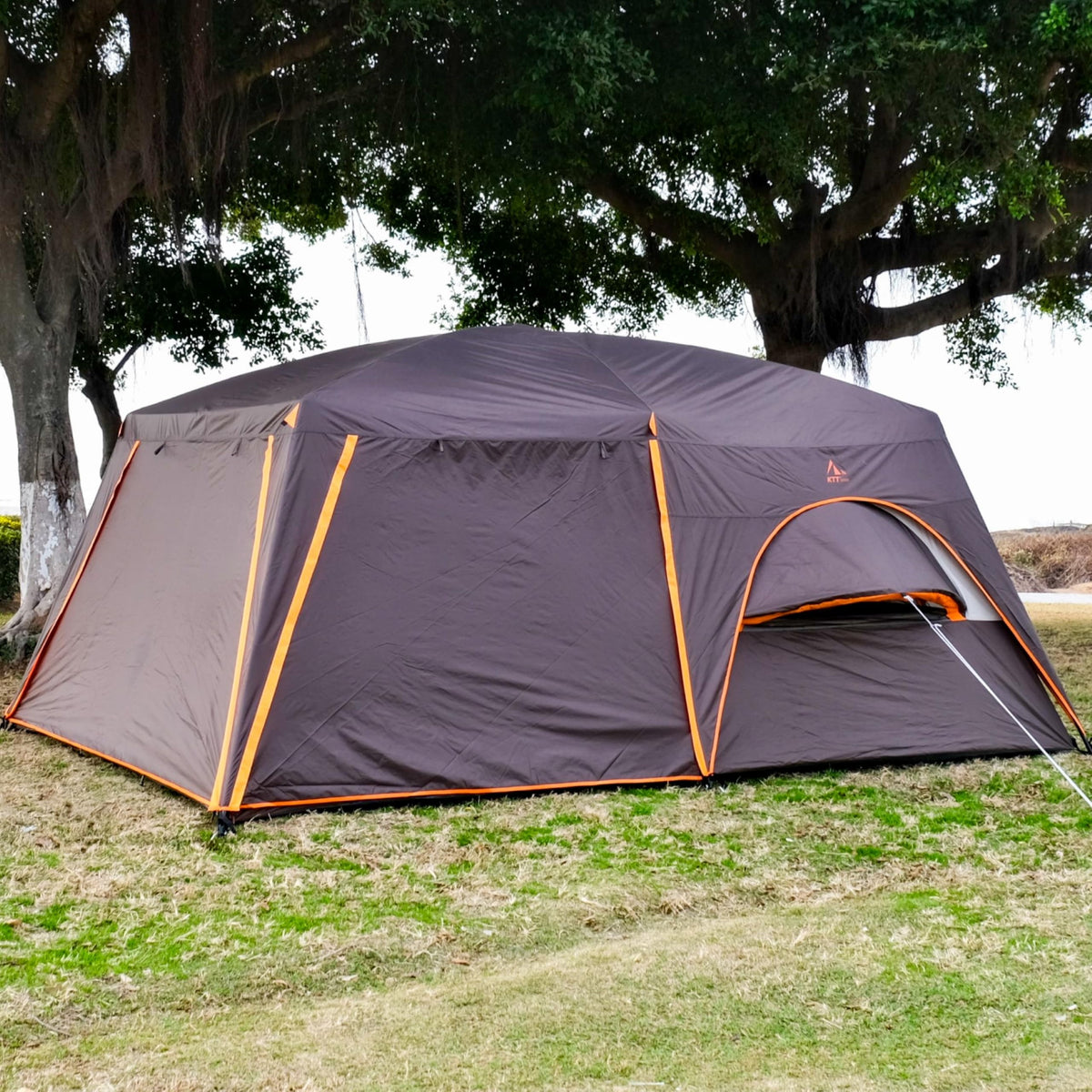 Extra Large 12 Person 2 Room 3 Door Waterproof Double Layer Cabin Tent R2819