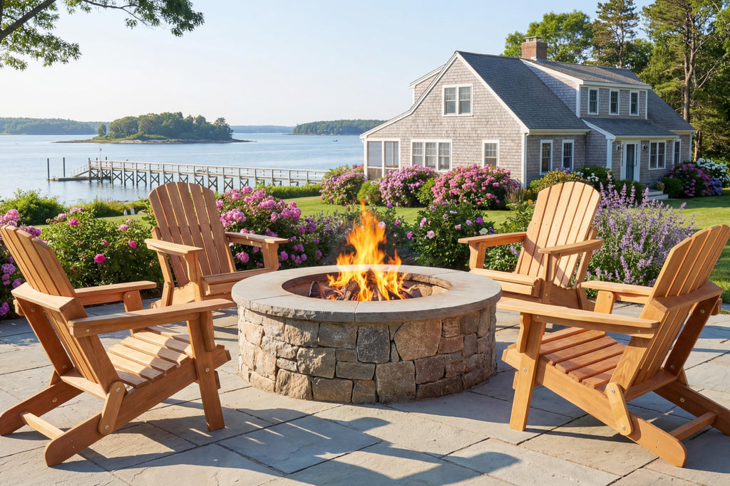 Oversize Wooden Outdoor Folding Chair Set of 2 C628