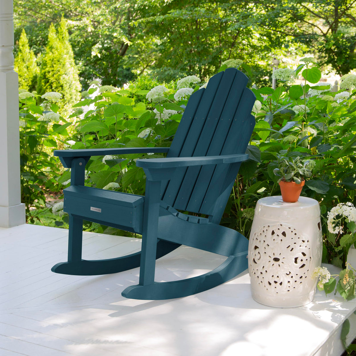 Nantucket Blue Rocking Chair Q235