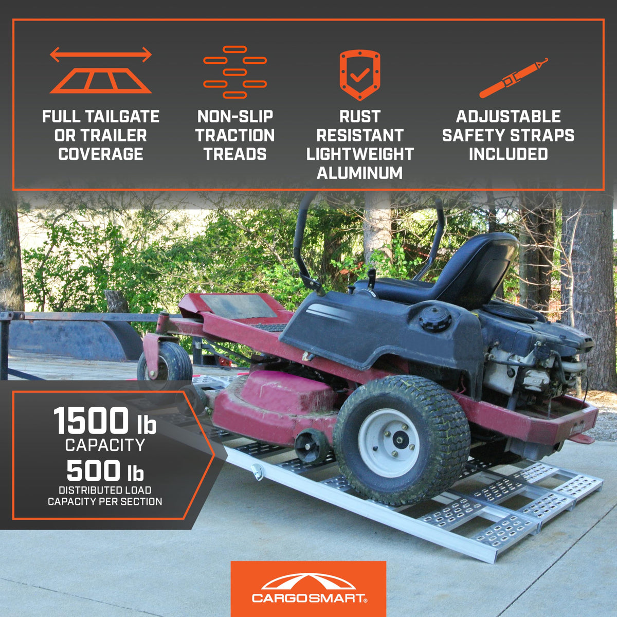 Aluminum Tri-Fold Ramp 1500 Lb Capacity G439706